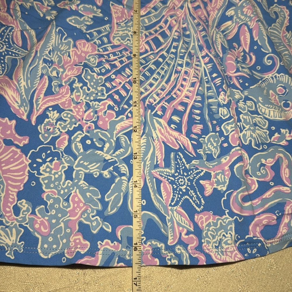 NWT LILLY PULITZER TANKINI TOP SZ M. Shades of blue, lavender and  white. - Picture 11 of 13